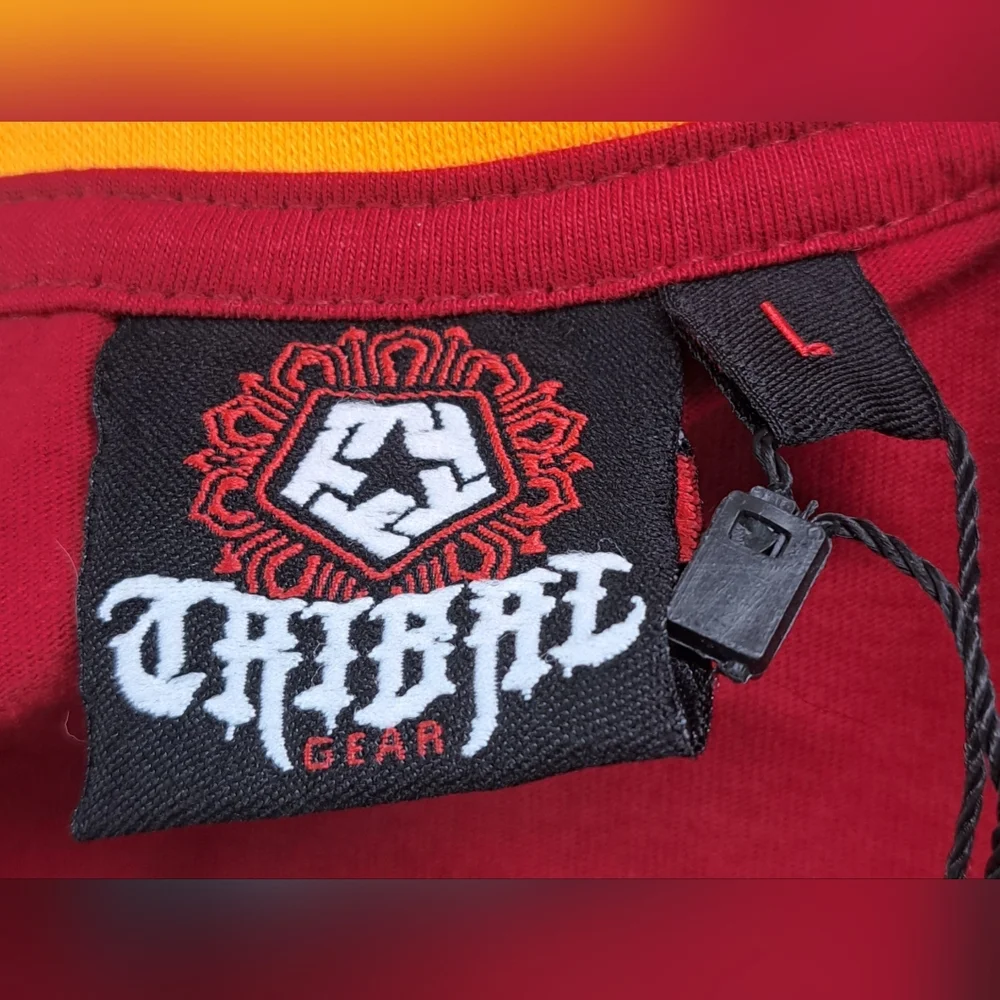 NWT Vintage Tribal Gear Women's T-Shirt Dress Mini Trucker Cranberry Y2K Large - Picture 2 of 15